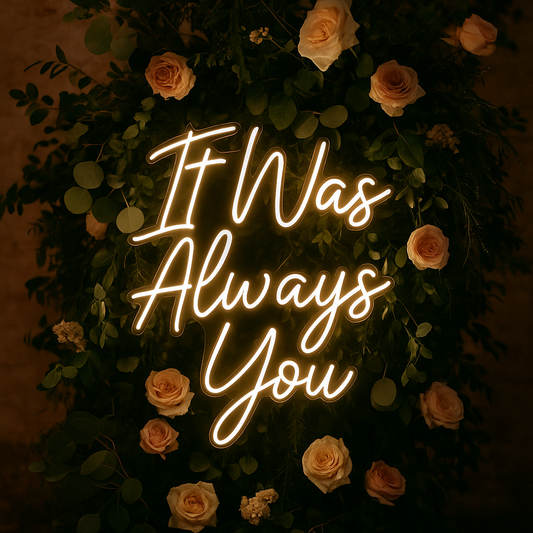 How to Incorporate Neon Signs into a Garden or Outdoor Wedding