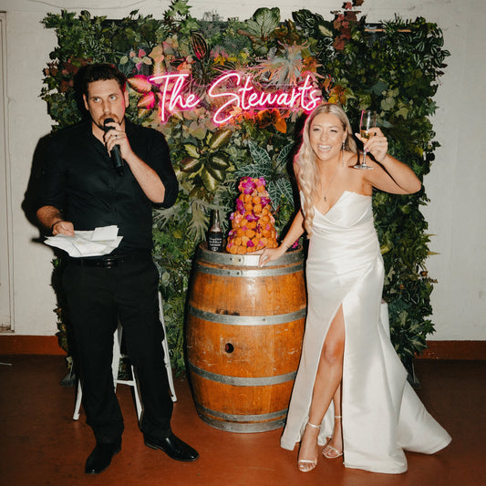 This Yearās Hottest Wedding Trend? Custom LED Neon Signs