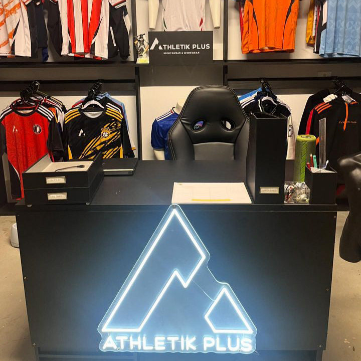 A  custom LED Neon sign for Athletik Plus in Melbourne, Victoria