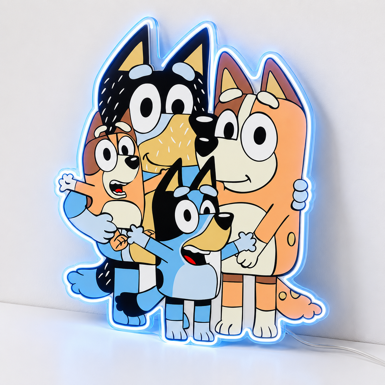 Bluey Family LED Neon Sign