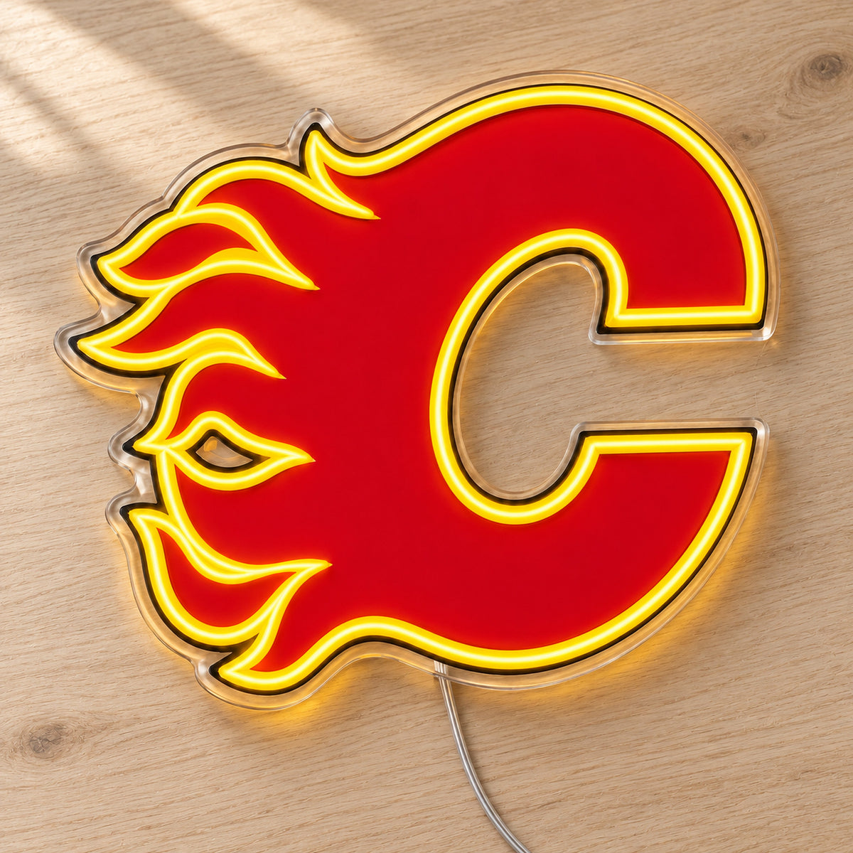 Calgary Flames LED Neon Sign product photo 2