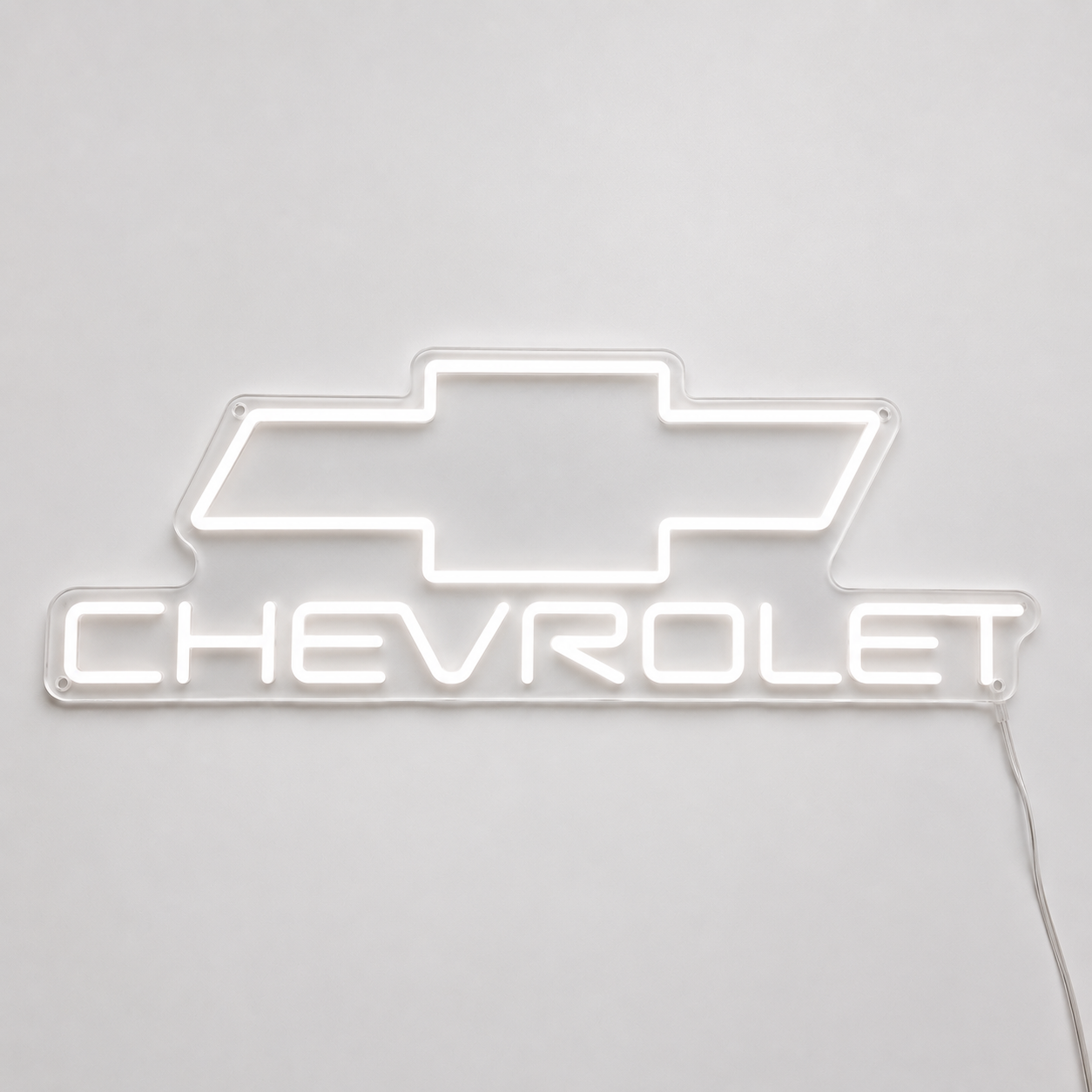 Chevrolet Bowtie LED Neon Sign Garage Man Cave Chevy Fan Wall Decor Gift