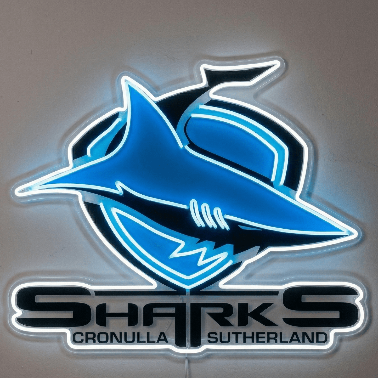 Cronulla Sharks Inspired LED Neon Sign - Neon Lanes