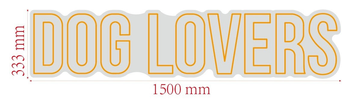 Custom design: DOG LOVERS - Neon Lanes