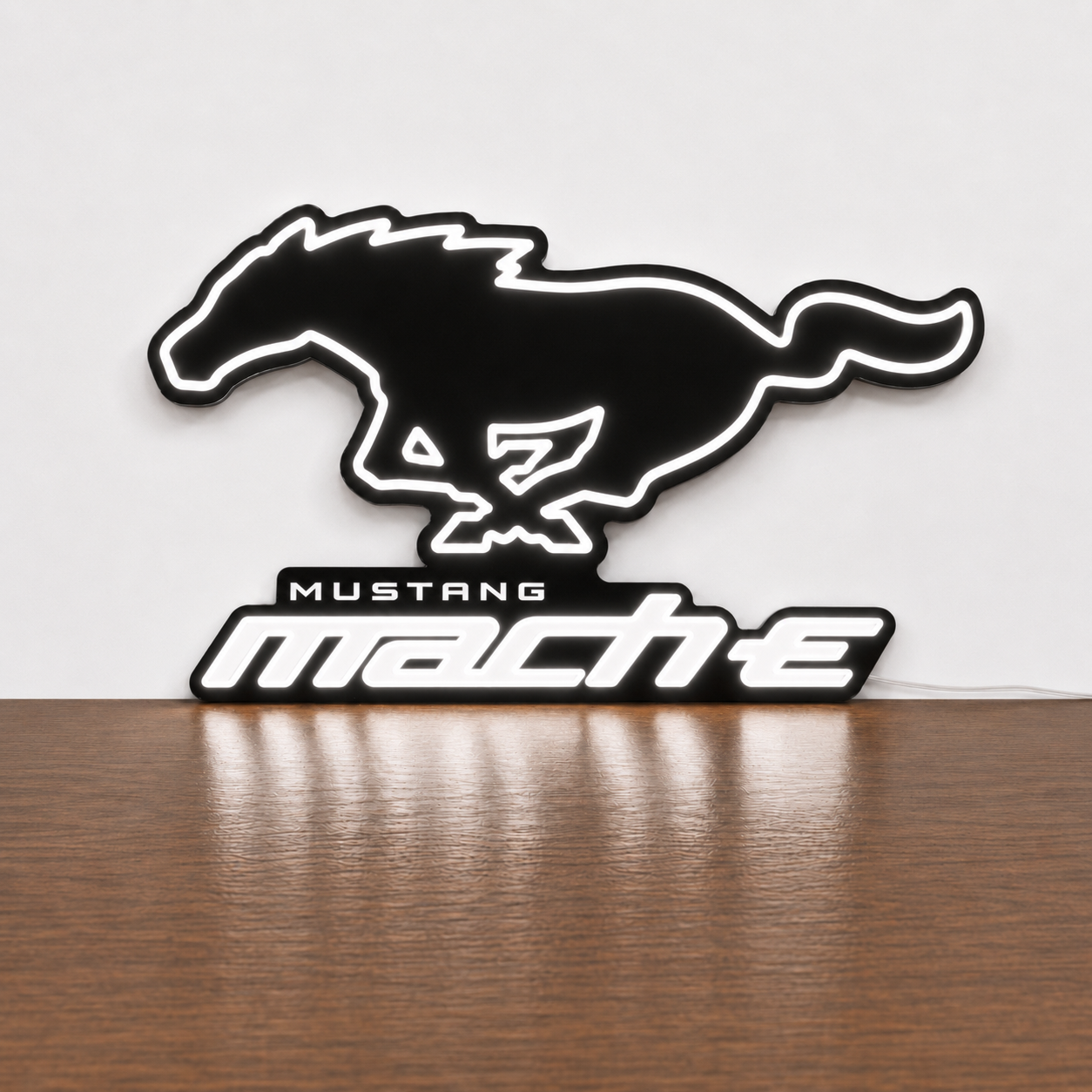 Ford Mustang Mach E LED Neon Sign Garage Man Cave Electric Vehicle Wall Decor Gift