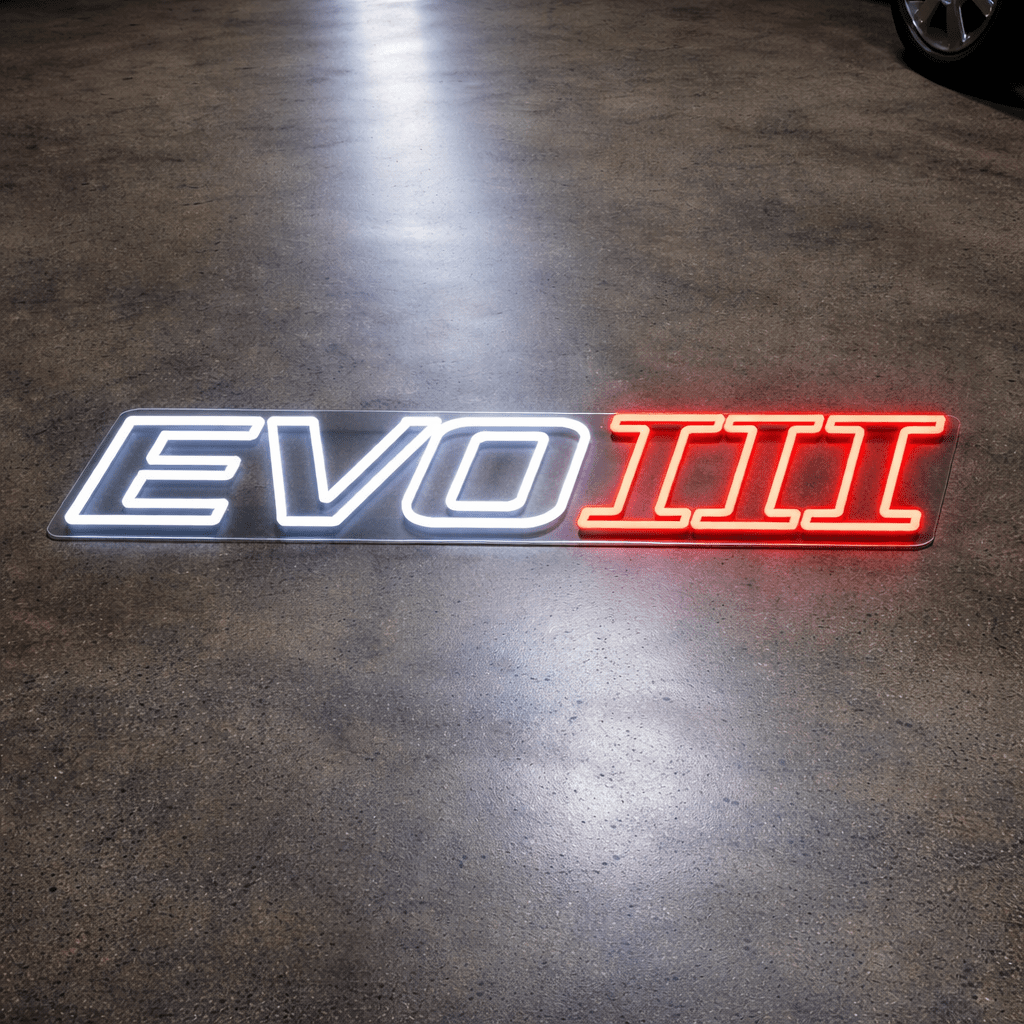 Lancer Evo III Inspired LED Neon Sign - Neon Lanes