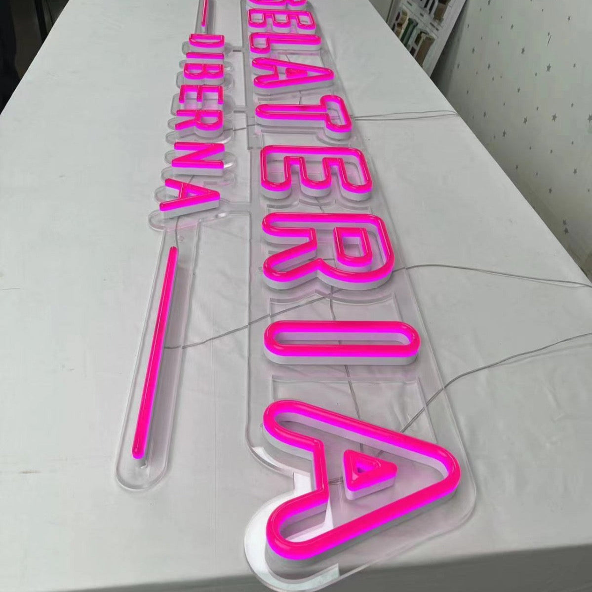 Gelateria DiBerna's Custom Pink Neon Sign, Cairns