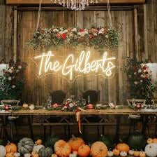 Modern Romance: The Gilberts’ Custom Neon Wedding Sign in Brisbane