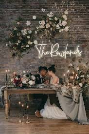 Timeless Glow: The Rowlands’ Custom Neon Wedding Sign in Melbourne