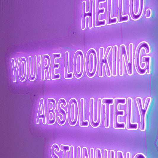 The Velvet Lounge's Custom LED Neon Sign in Sydney CBD