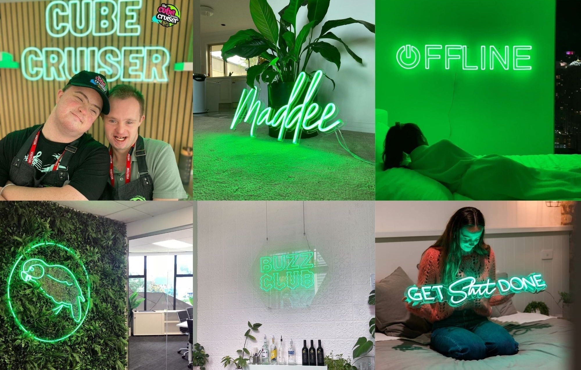 Green LED Neon Signs