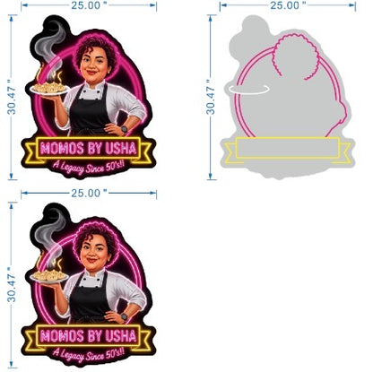 Custom Design: Momos By Usha