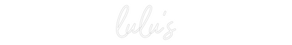 Custom Design: lulu's