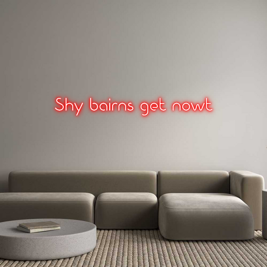 Custom Design: Shy bairns ge...