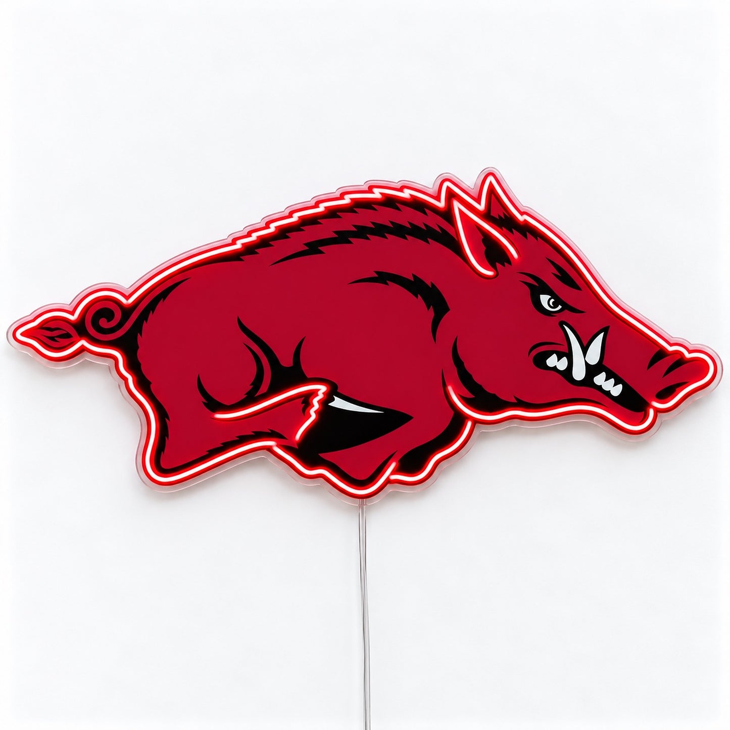Arkansas Razorbacks LED neon sign in red