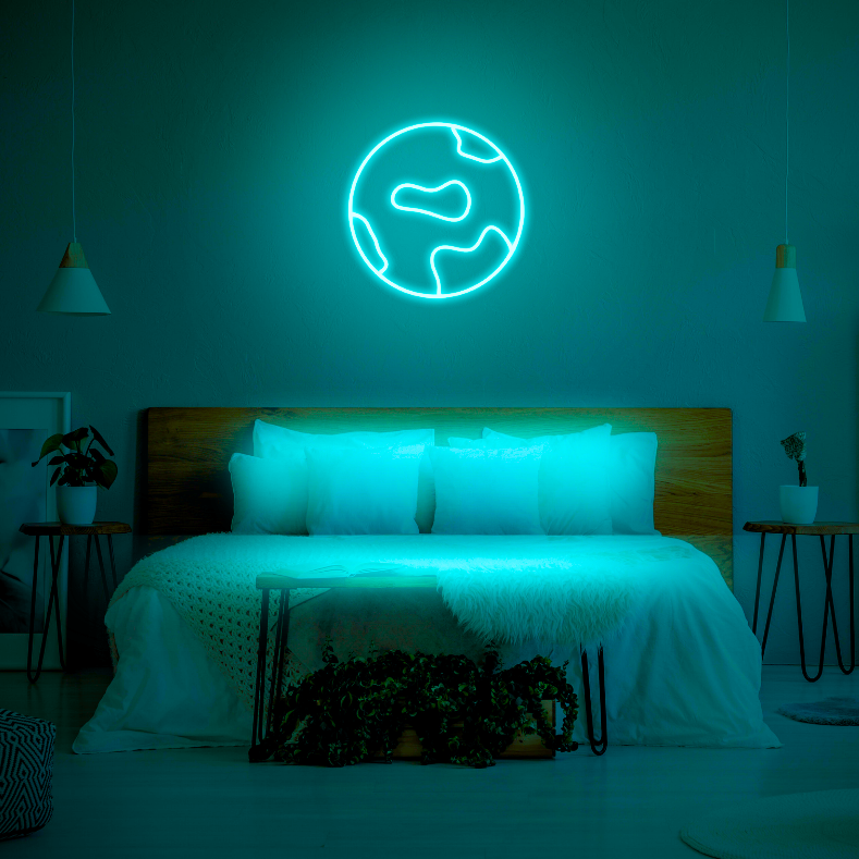 Globe LED Neon Light Sign