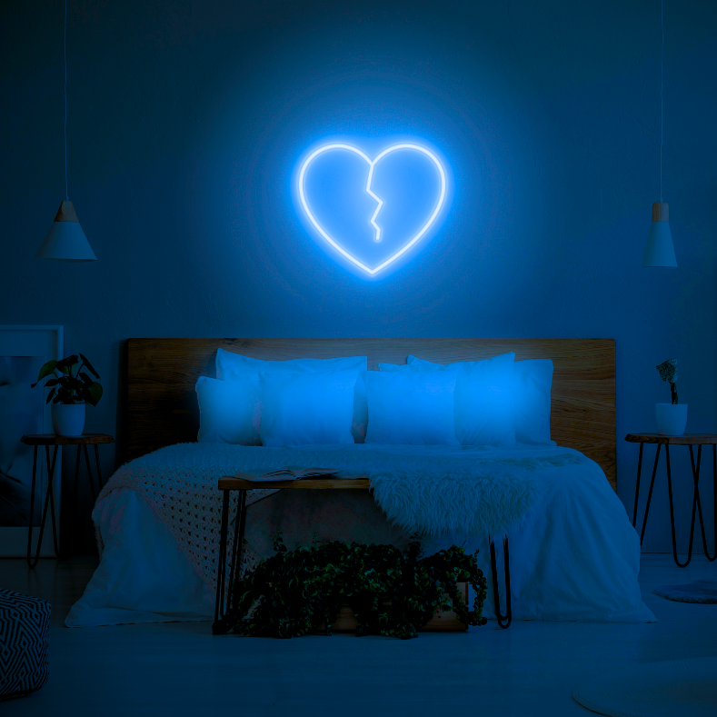 Broken Heart LED Neon Light Sign