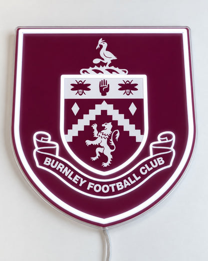 Burnley LED Neon Sign, flat lay