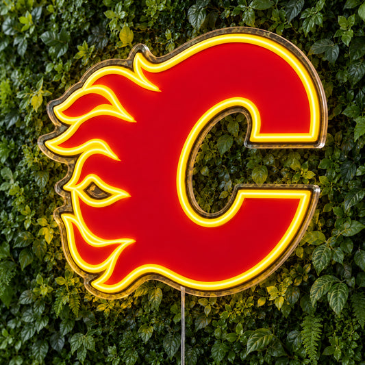 Calgary Flames LED Neon Sign product photo 1