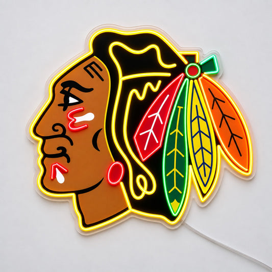 Chicago Blackhawks LED Neon Sign product photo 1