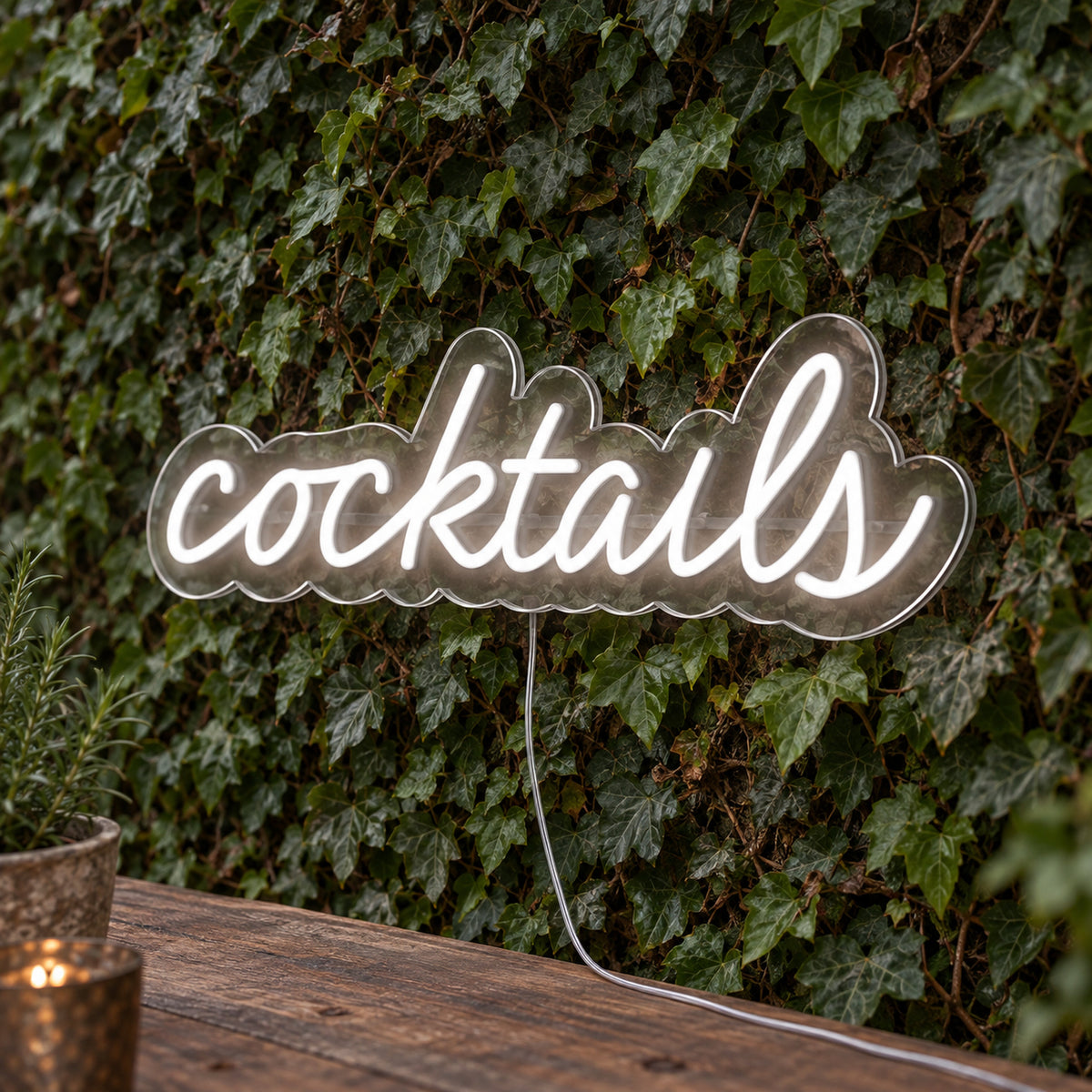 Cocktails LED Neon Sign - Bar and Venue Sign product photo 1