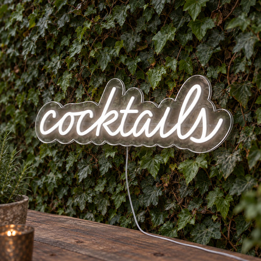 Cocktails LED Neon Sign - Bar and Venue Sign product photo 1