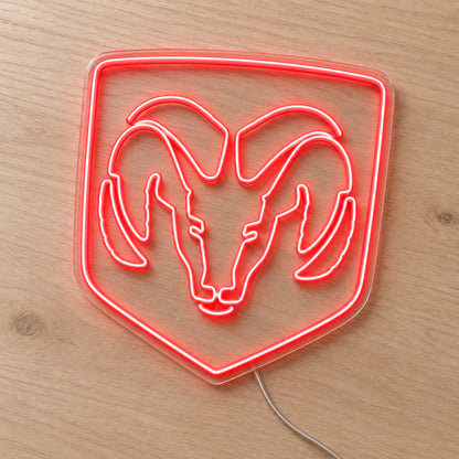 Dodge Ram Logo LED Neon Sign product photo 2