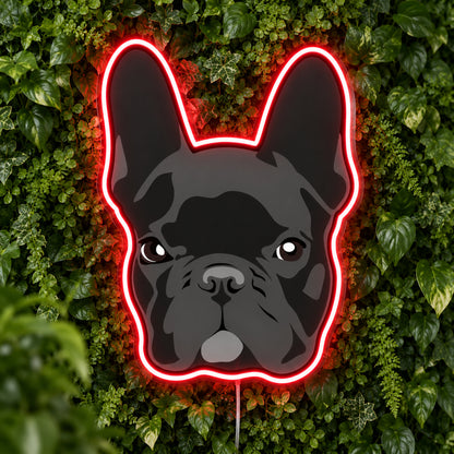 French Bulldog (Dark) LED Neon Sign product photo 1