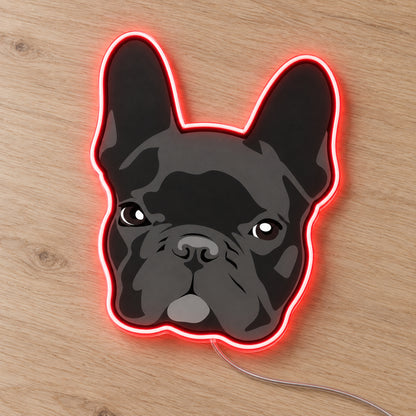 French Bulldog (Dark) LED Neon Sign product photo 2