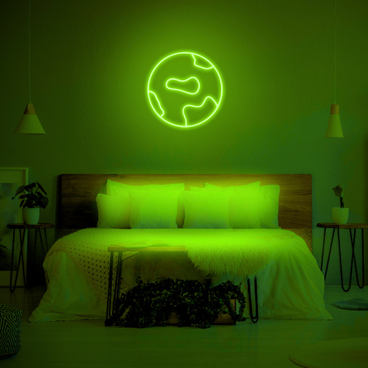 Globe LED Neon Light Sign