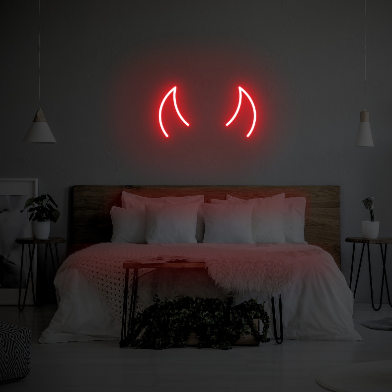 Horns LED Neon Light Sign