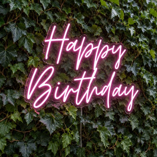 Happy Birthday LED Neon Light Sign product photo 1
