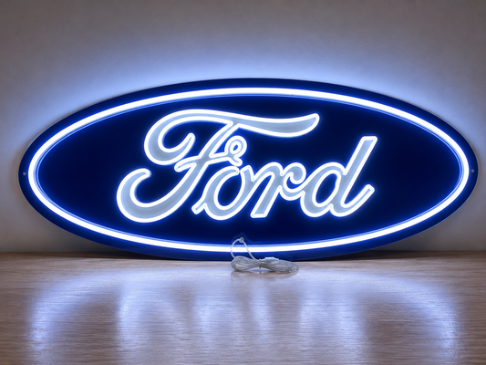 Ford Oval Inspired Car Logo Neon Sign – LED Neon Light