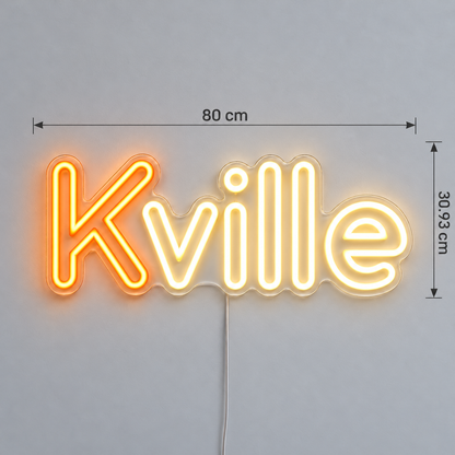 Custom designs: KVille text & rounded