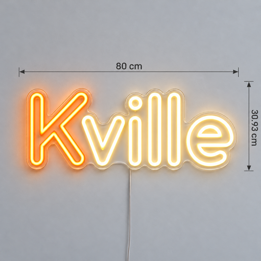 Custom designs: KVille text & rounded