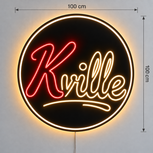 Custom designs: KVille text & rounded