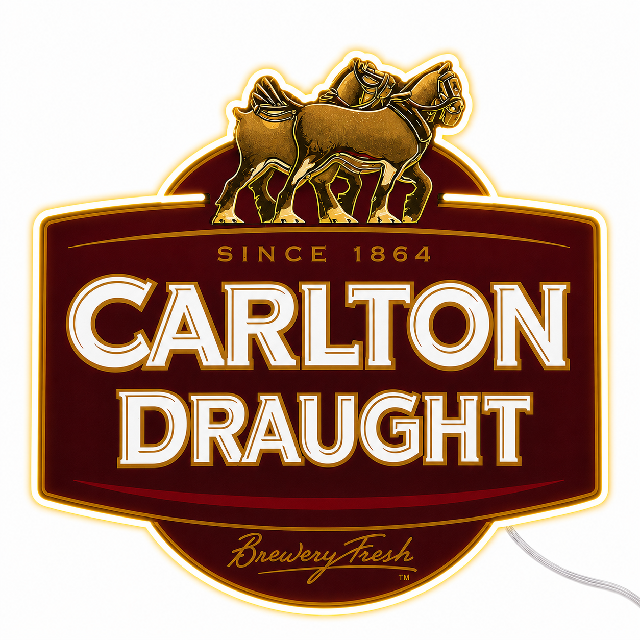 Carlton Draught Emblem Neon Sign