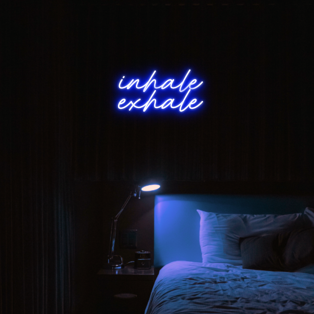 Inhale Exhale LED Neon Light Sign