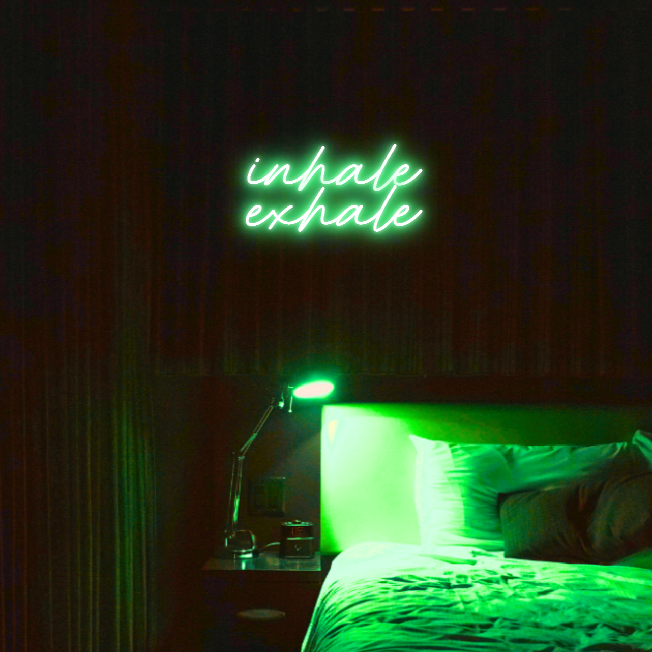 Inhale Exhale LED Neon Light Sign