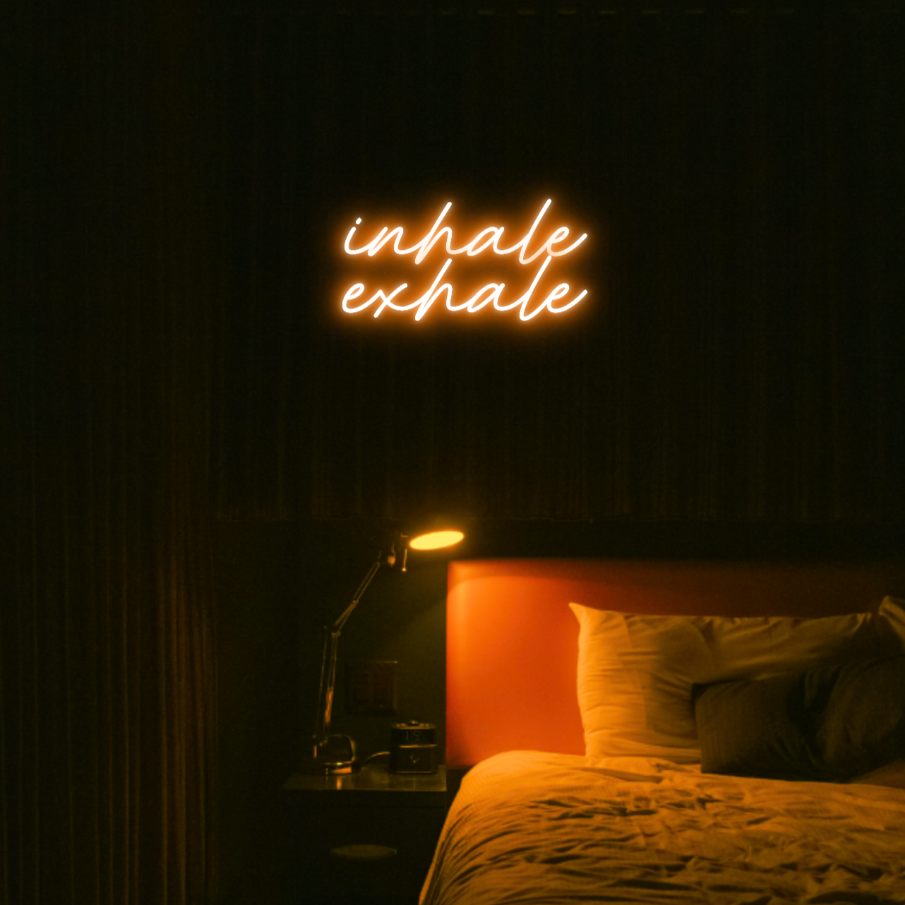 Inhale Exhale LED Neon Light Sign