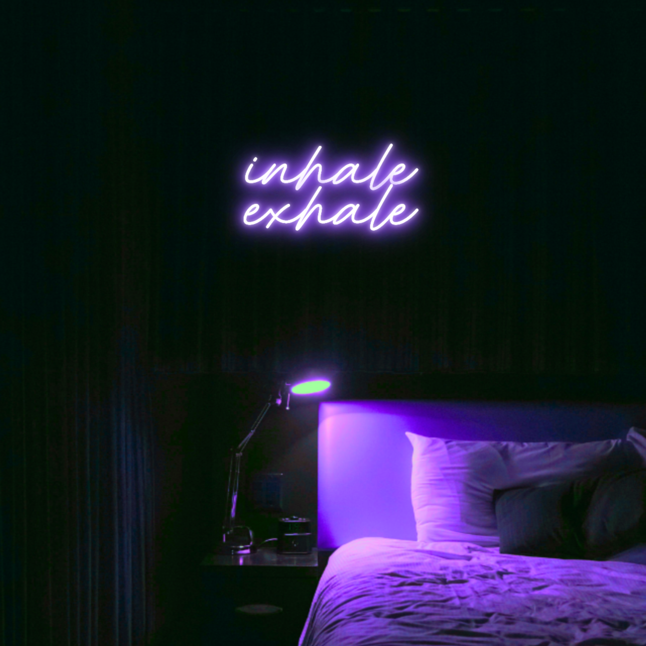 Inhale Exhale LED Neon Light Sign