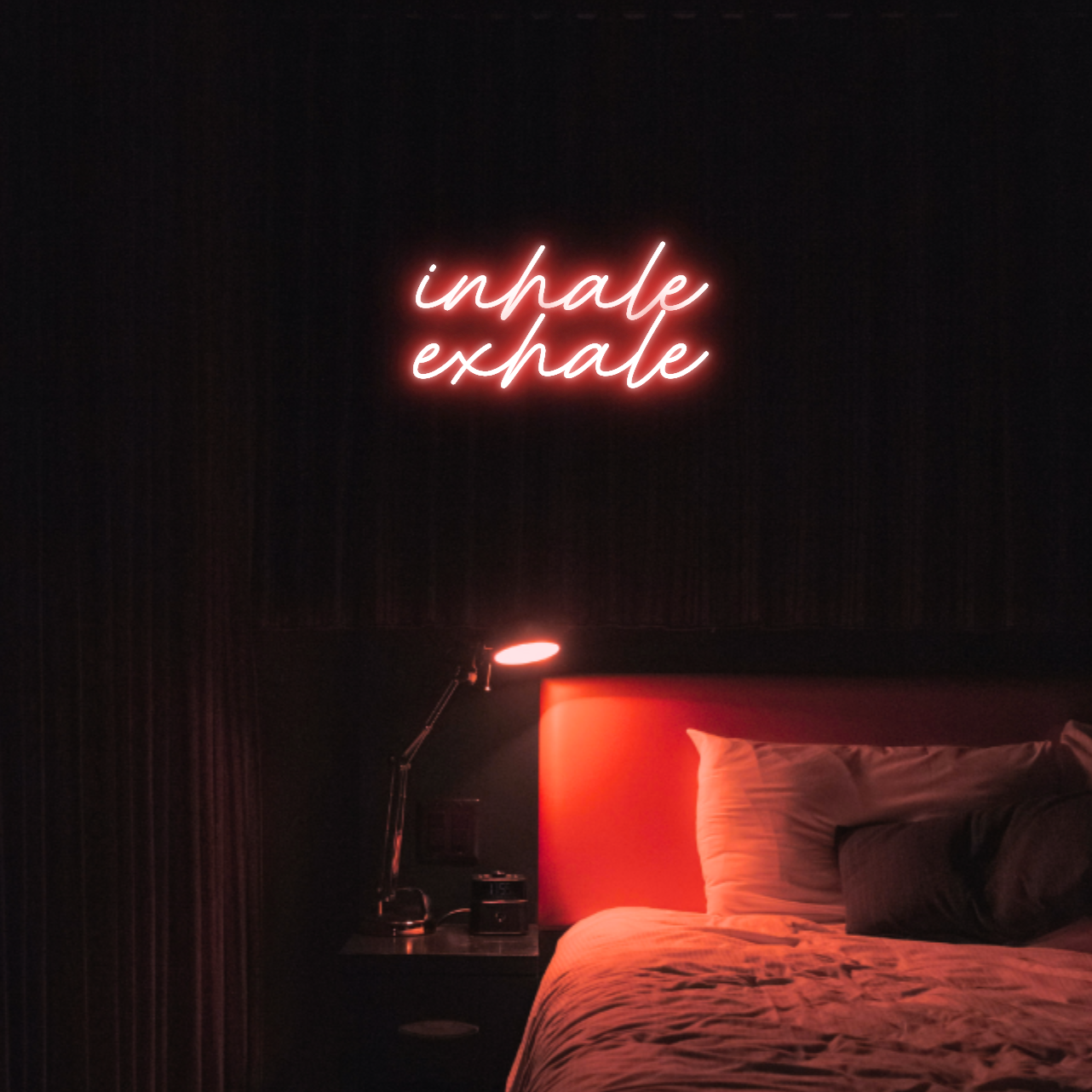 Inhale Exhale LED Neon Light Sign