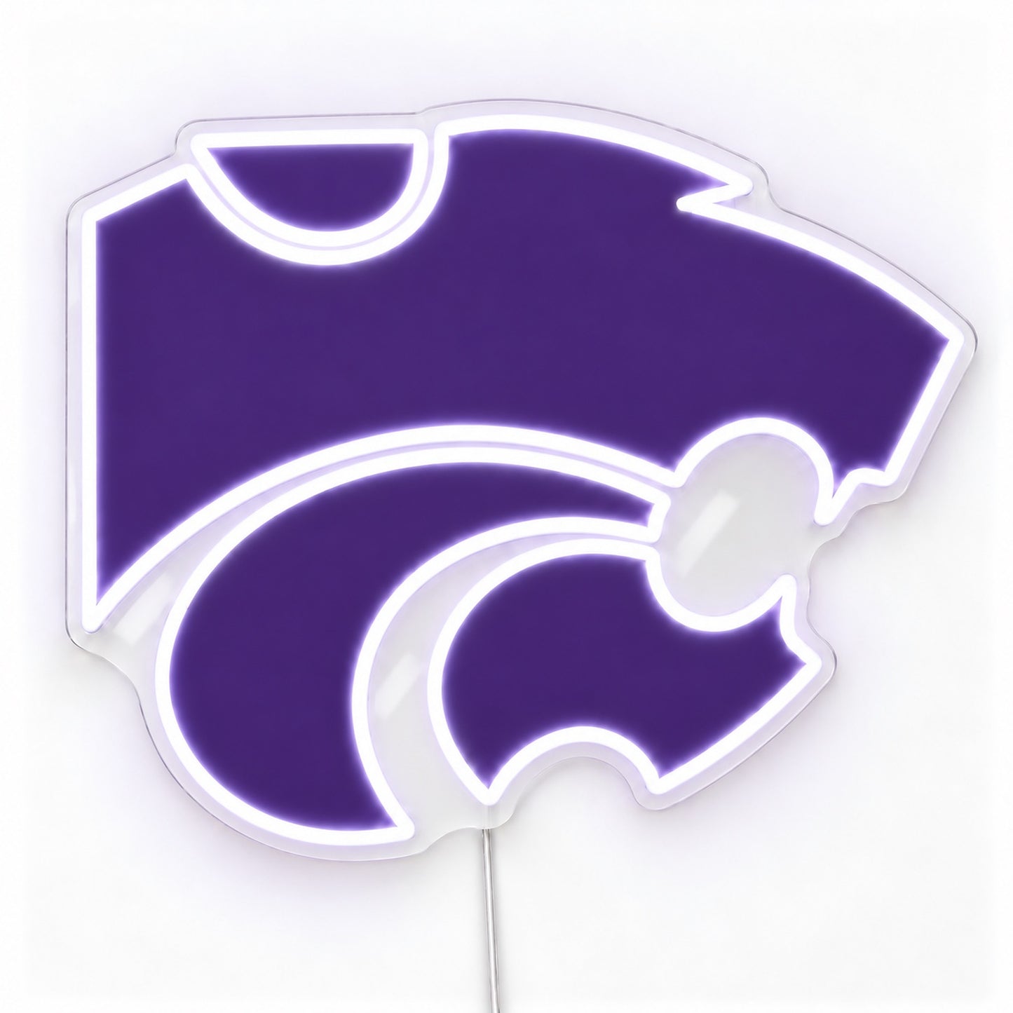 Kansas State Wildcats LED neon sign in purple