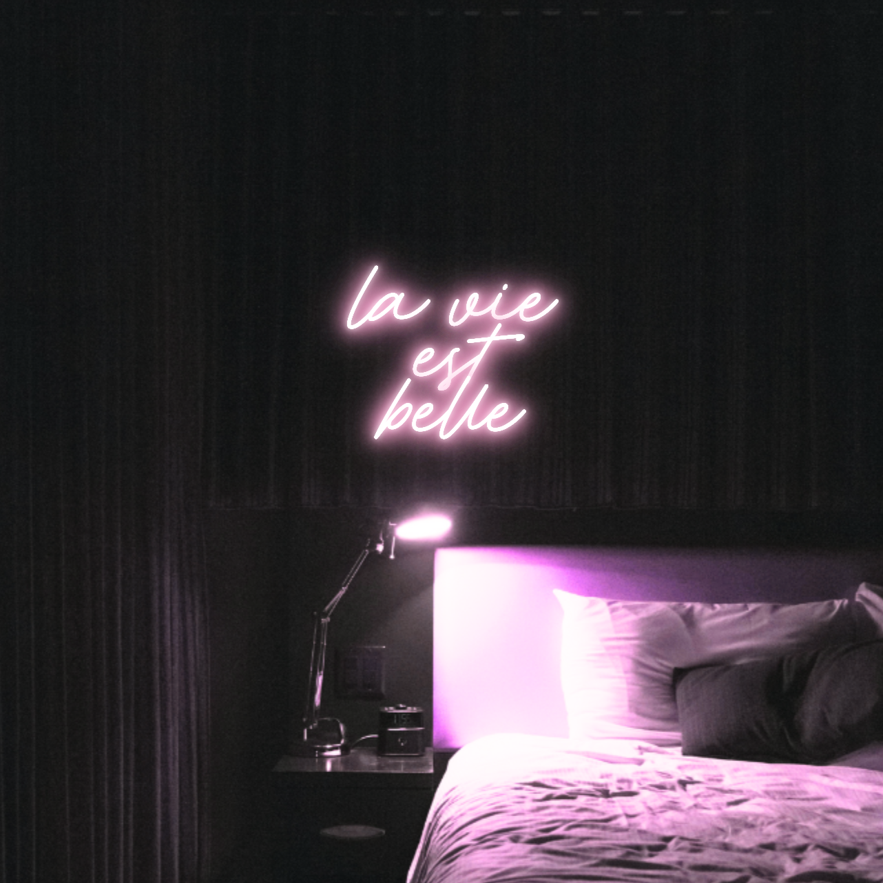 La Vie est Belle LED Neon Light Sign