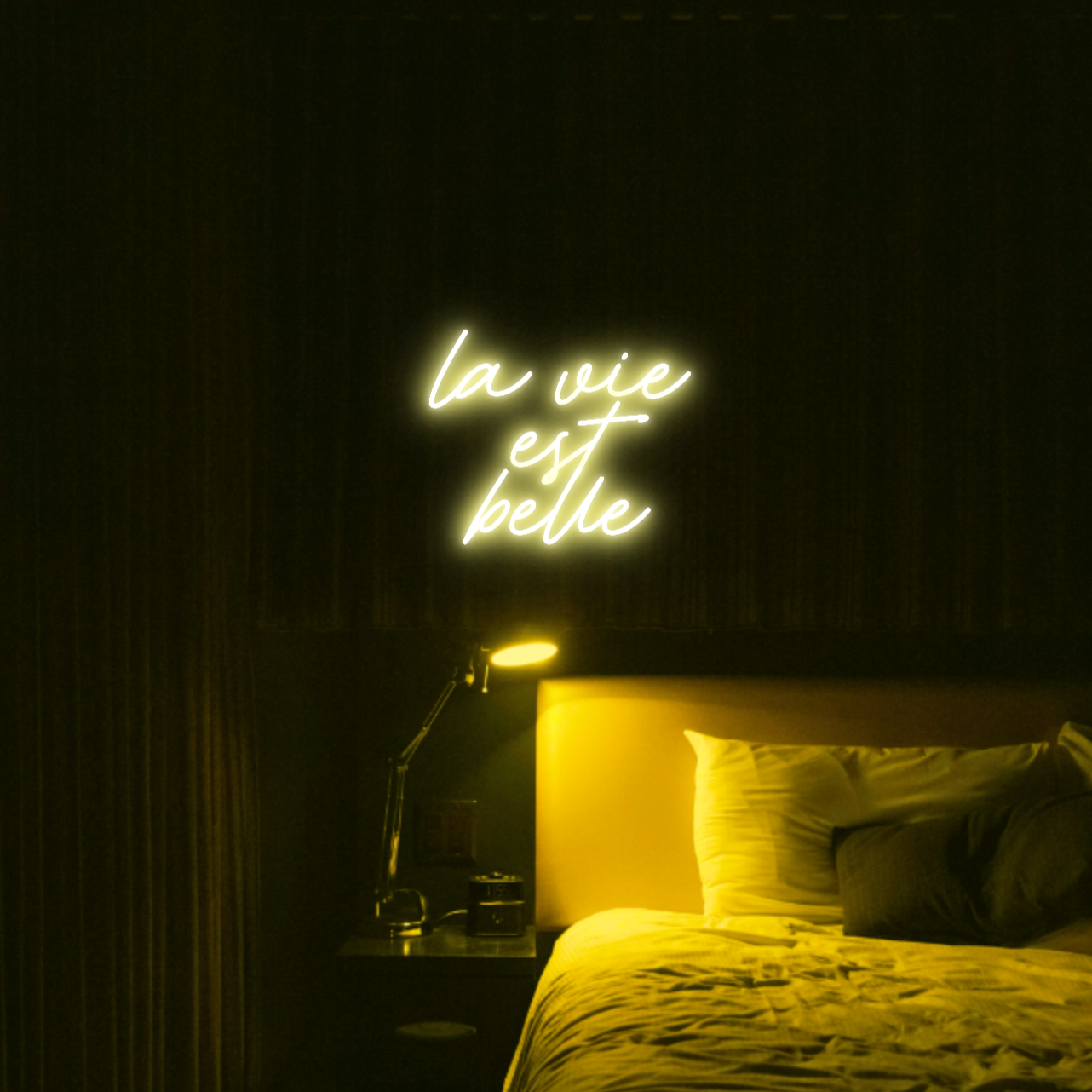 La Vie est Belle LED Neon Light Sign