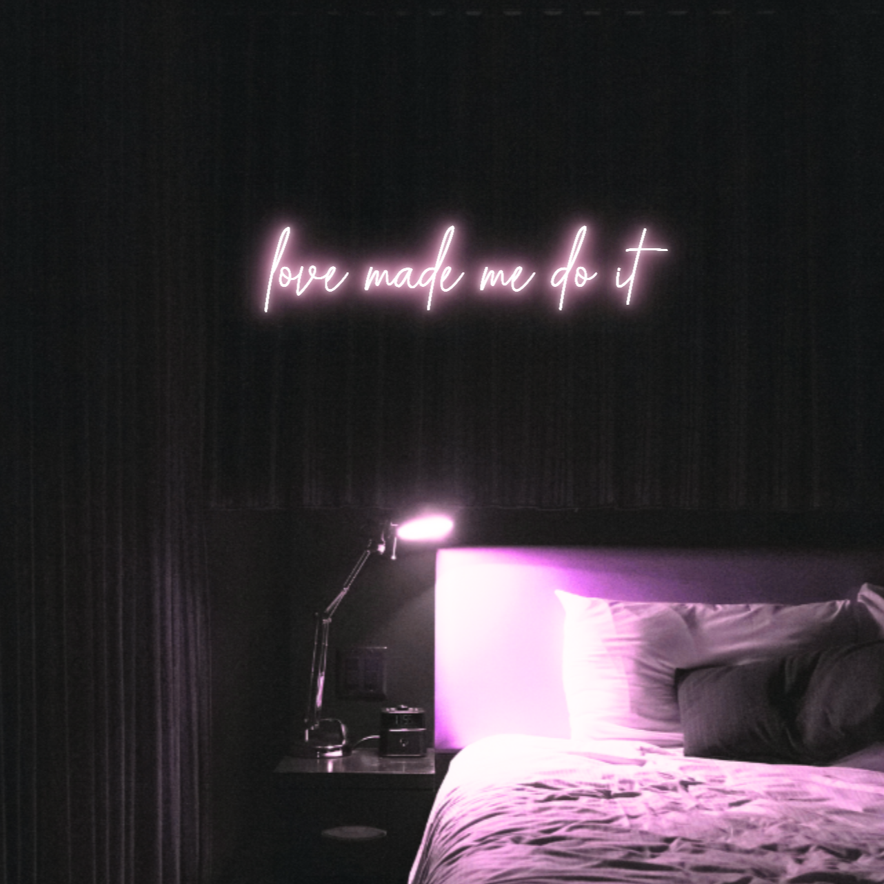 Love Made Me Do It LED Neon Light Sign