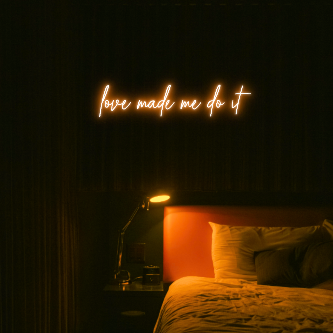 Love Made Me Do It LED Neon Light Sign