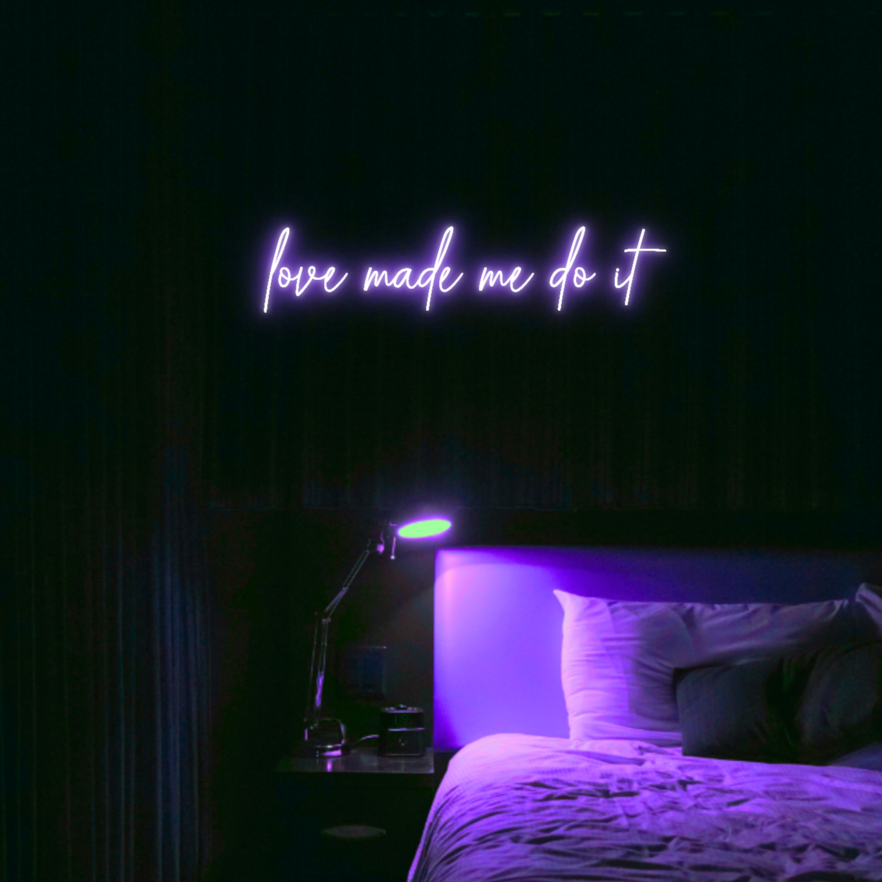 Love Made Me Do It LED Neon Light Sign