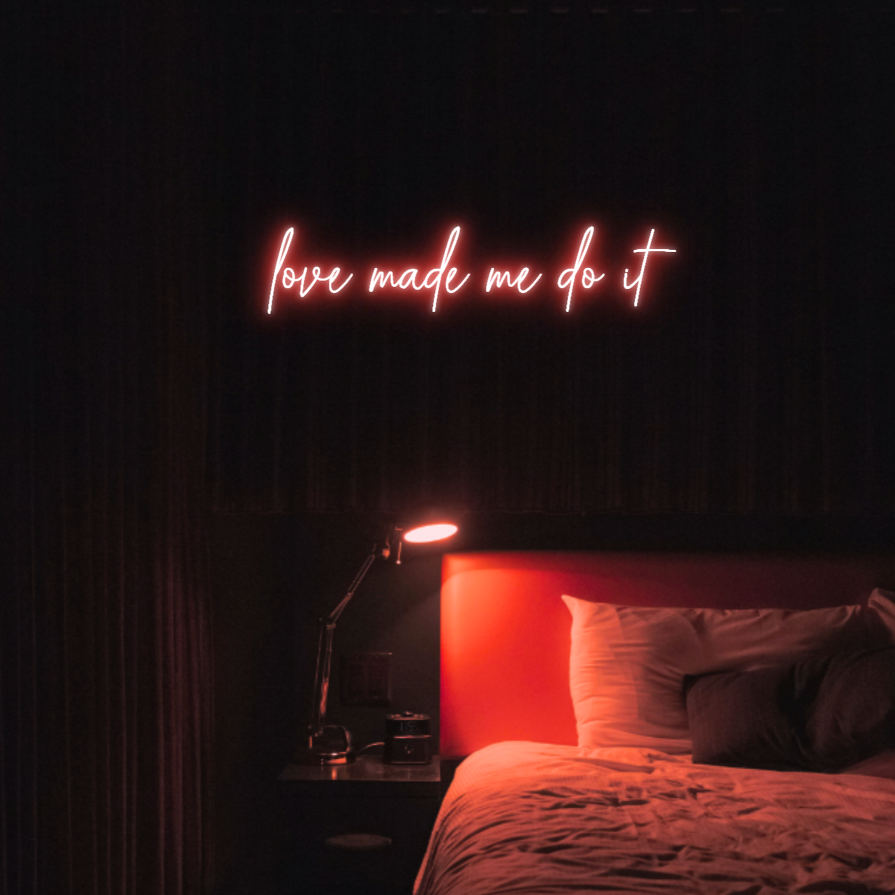 Love Made Me Do It LED Neon Light Sign