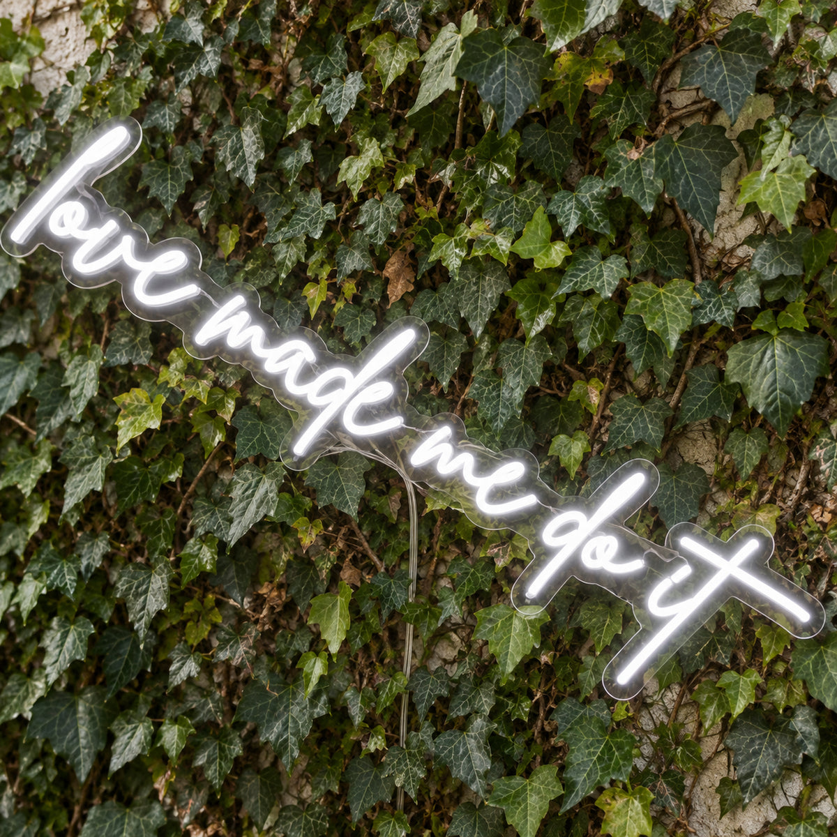 Love Made Me Do It LED Neon Light Sign product photo 1